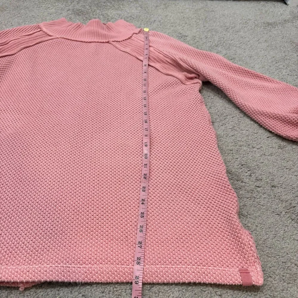 FP We The Free She’s A Keeper Mock Neck Puff Sleeve Pink Size XS